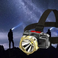 led strong headlamp rechargeable super bright long range head mounted night fishing waterproof household outdoor camping