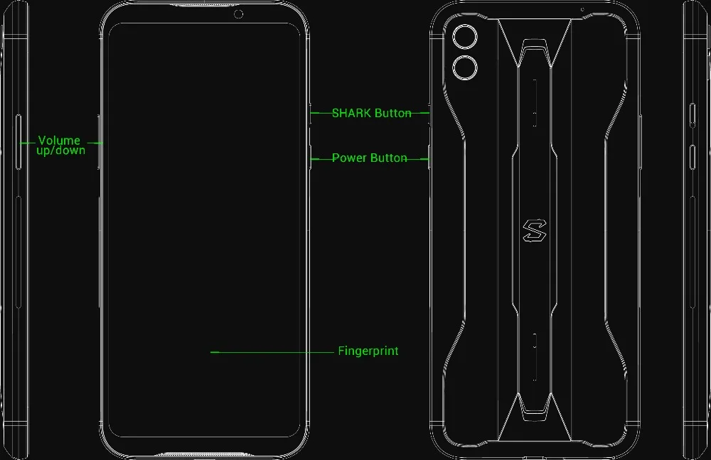 Xiaomi Black Shark 2 Pro Snapdragon 855 Plus, четыре ядра, 12 Гб ОЗУ, 128 Гб ПЗУ, игровой смартфон, 6,39 дюймов, полноэкранный мобильный телефон