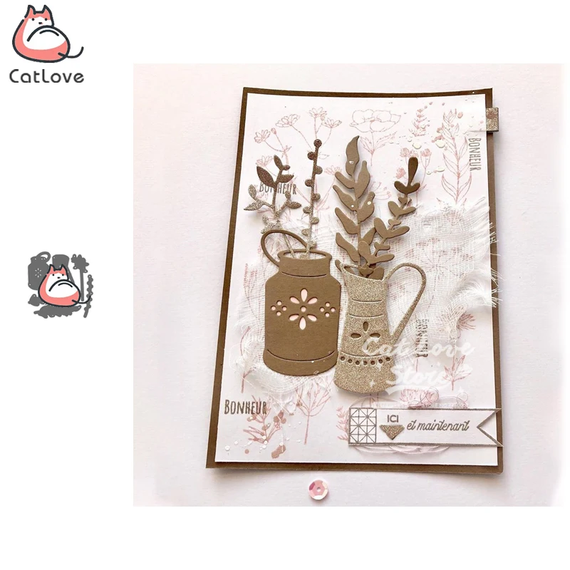 Металлические режущие штампы в горшке для растений искусственные высечки