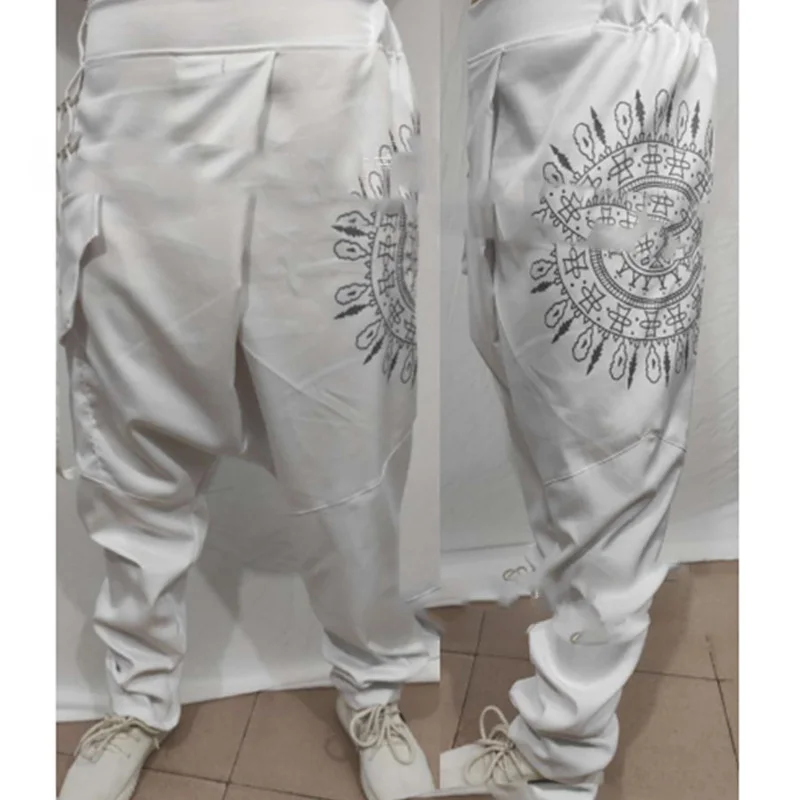 2022 Ретро средневековый костюм пиратские брюки-султанки викингов джоггеры