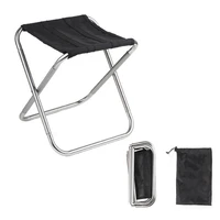 camping stool folding camp chair with storage bag aluminum lightweight fishing chair portable easy carry outdoor furniture