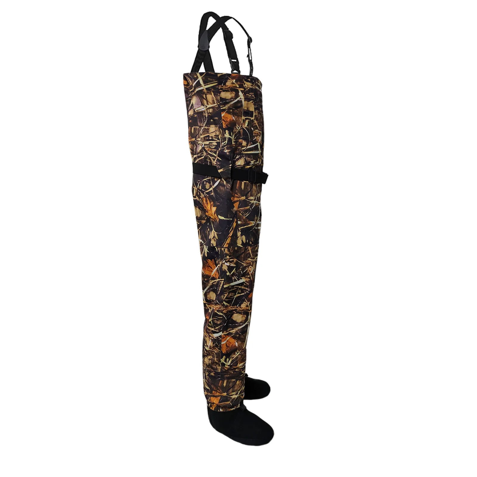 Men's Fishing Waders With Neoprene Socks  Breathable Waterproof Camouflage Pants With Adjustable Strap In Winter And Spring WM20 enlarge