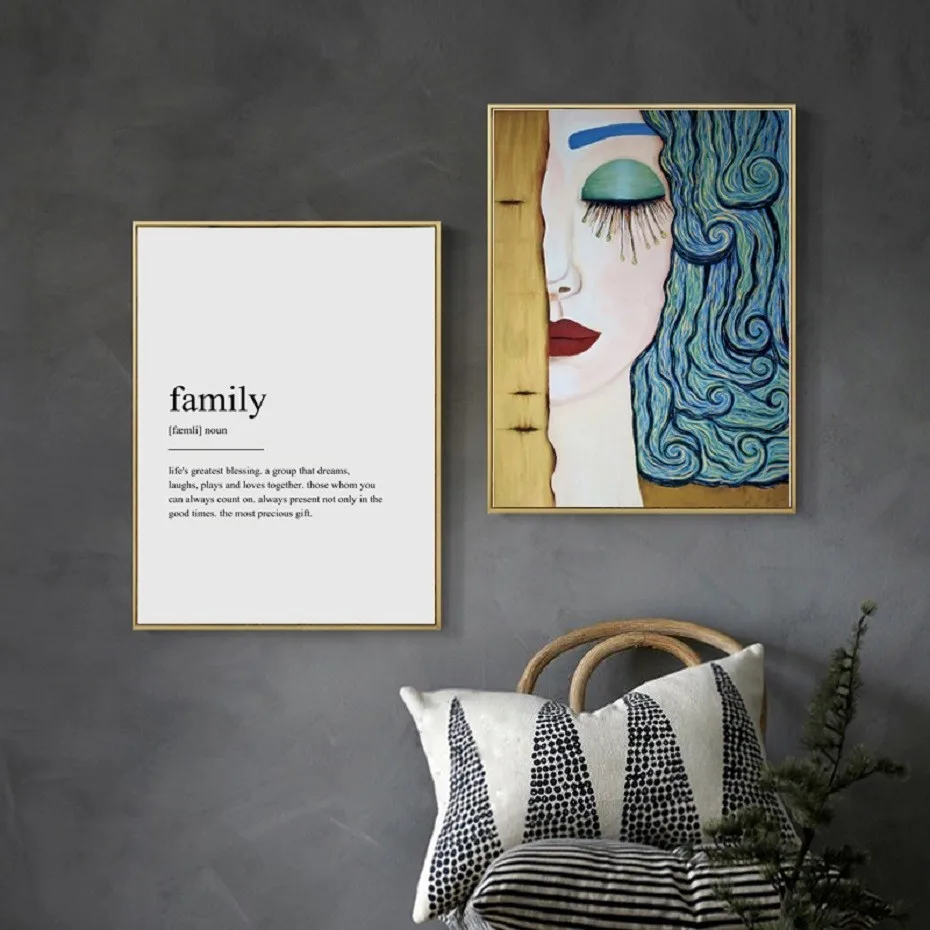 

Abstract Canvas Painting Prints Modern Pictures Personality Girl Nordic Style Wall Art Picture Home Decoration Modular Poster