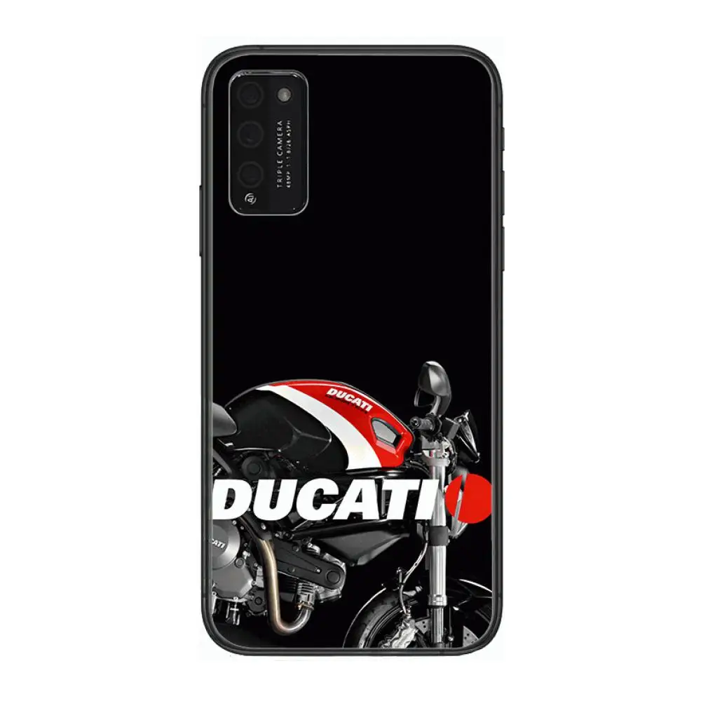 

Case D-Ducati Cover Clear Phone Case For Huawei Honor 10 20 30 9 X Pro Lite V 5G RU Black Etui Coque Hoesjes Comic Fashion