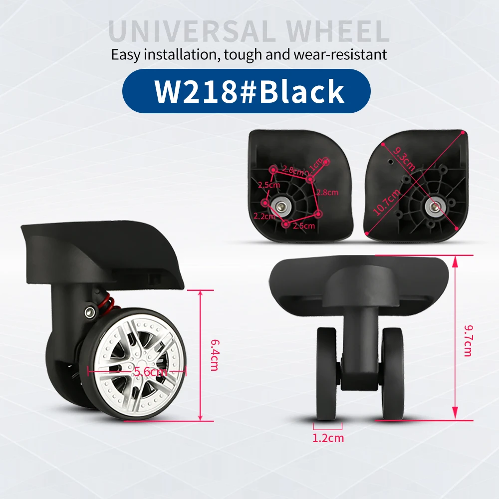 TANGYIPIN AIS Wheels suitable for suitcase luggage replacement pulley password trolley case accessories universal silent wheel