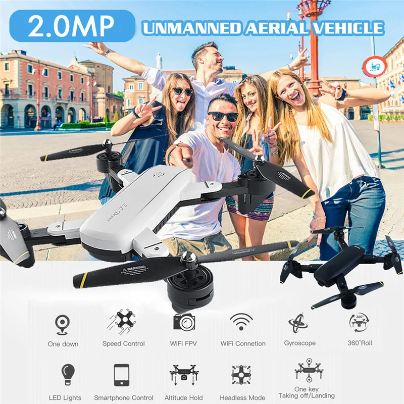 SG700 2MP Rc Квадрокоптер с камерой Wi Fi FPV складной селфи Дрон высота удерживающий
