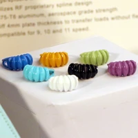 acrylic croissant rings for women braided twisted signet open finger candy ring stacking band jewelry statement ring
