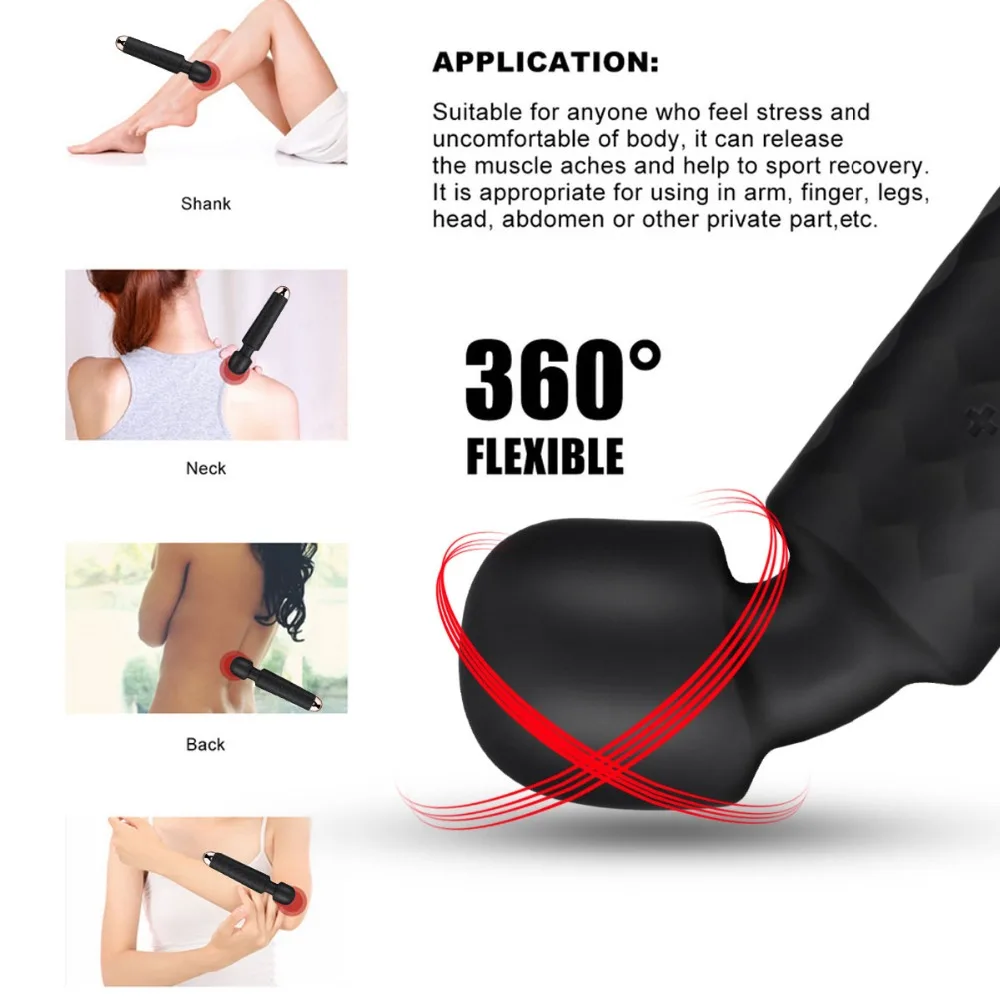 USB Мощный вибрационный массажер вибратор AV в виде волшебной палочки продукты