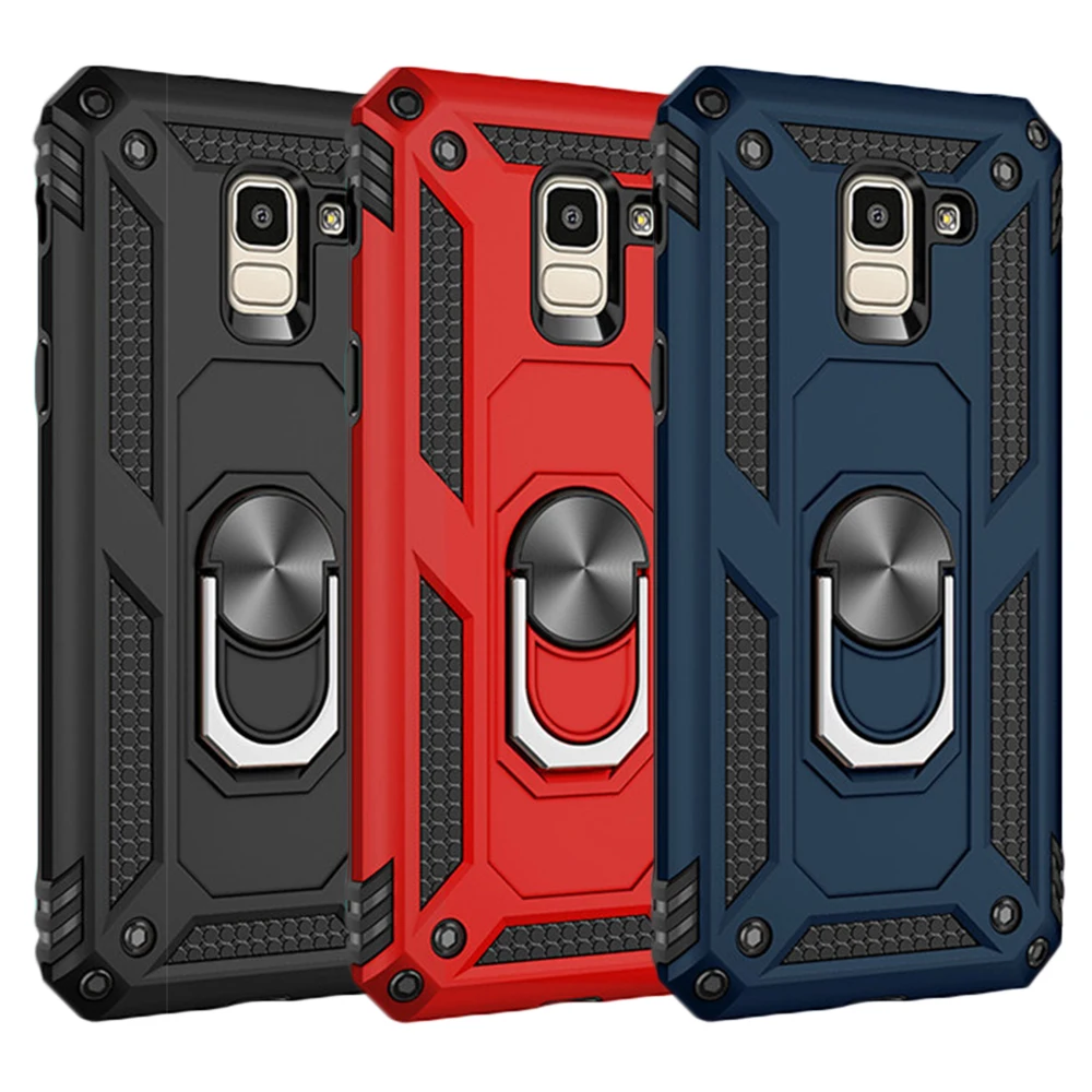 

Phone Case For Samsung Galaxy J530 J730 J737 J337 J260 J415 J5 J7 J3 J4 J6 Pro Plus Armor Shockproof Magnet With Ring Back Cover