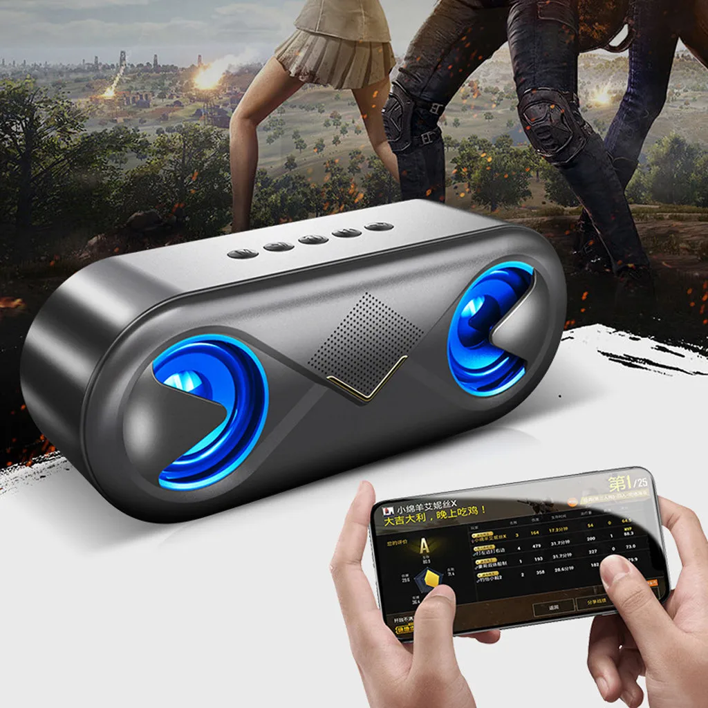Уличная Bluetooth Колонка 5 0 стереозвук 4D громкий динамик портативный беспроводной