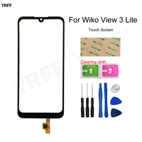 Mobile Phone Panel Screens For Wiko View Lite Front Glass Touch Screen Digitizer Repair Parts Tools Glue
