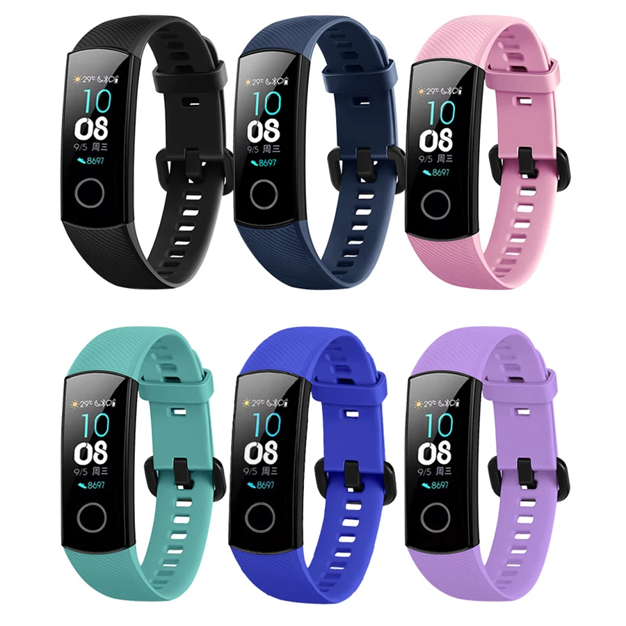 Силиконовый ремешок на запястье для Huawei Honor Band 4 спортивный браслет 5 стандартная