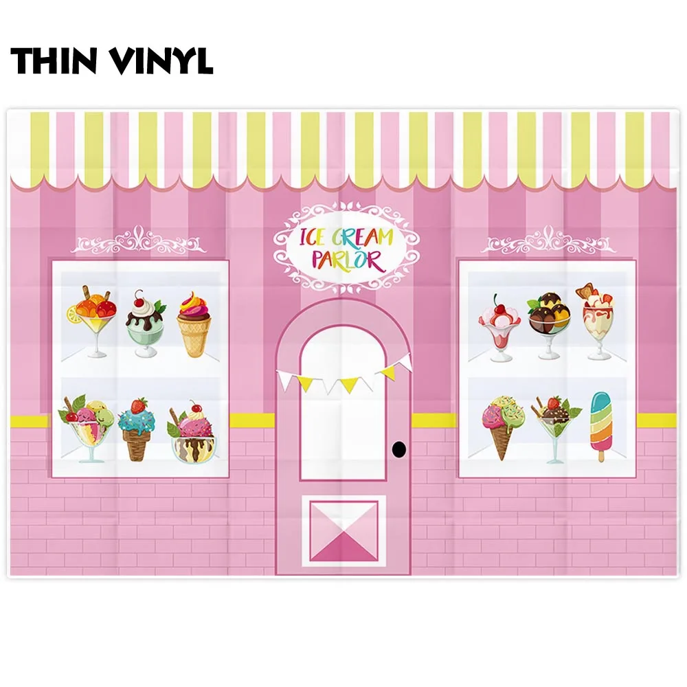 Allenjoy десертный домик Вечерние Декорации для мороженого салонная витрина флаги