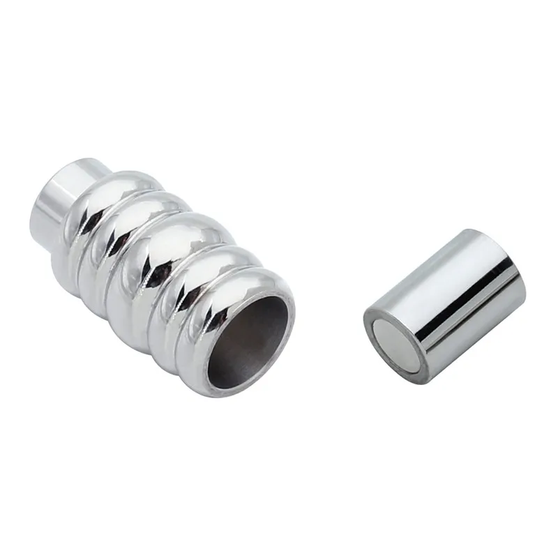 

2 PCS Stainless Steel Jewelry Connectors Silver Tone 5mm Strong Magnetic Clasps DIY Necklace Bracelets Jewelry Finding