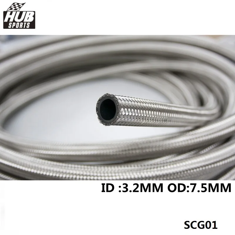 50 м Плетеный Из Нержавеющей Стали Гидравлический тормозной топливный шланг