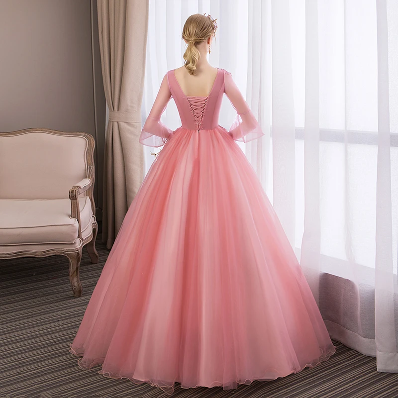 Vestidos 2022 Новинка платья для девушек классические вышитые цветы бальное платье