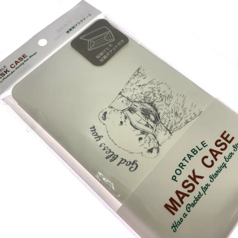 Портативный чехол для хранения маски лица пылезащитный контейнер мультяшных