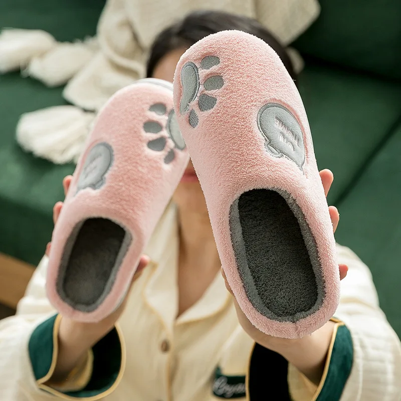 

Memory Foam Fluffy Fur Soft Slippers Warm House Women Shoes Indoor Outdoor Winter Plus Size Bedroom Comfortable