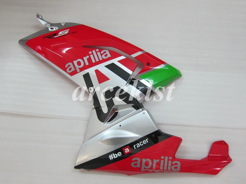ABS полный обтекатель комплект+ крышка бака подходит для Aprilia RS125 06 07 08 09 10 11 RS 125 2006 2007 2011 Обтекатели набор красный серебристый