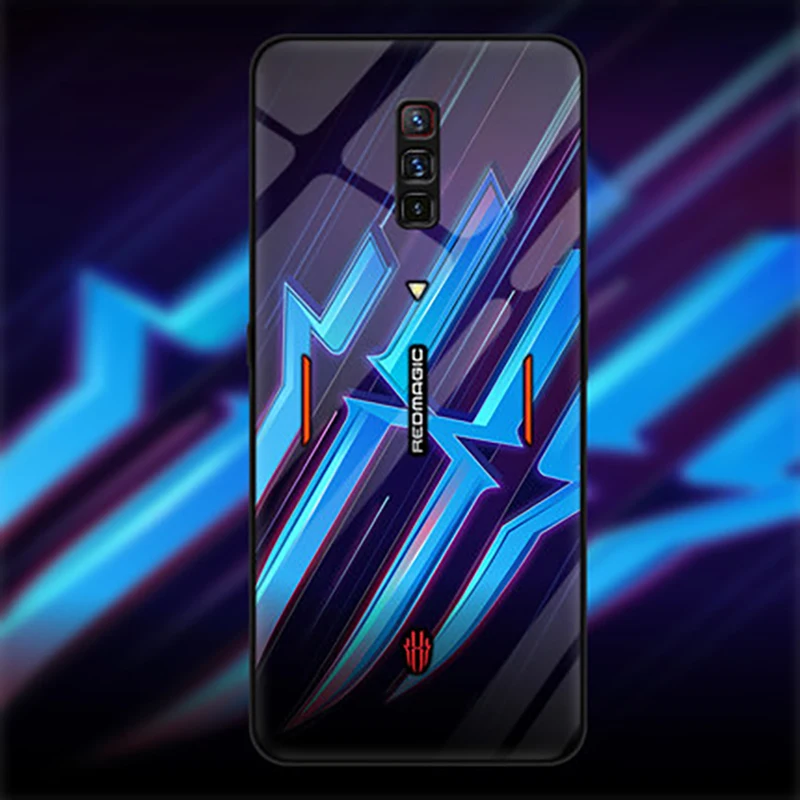 Жесткая задняя крышка из закаленного стекла для Nubia Red Magic 6 Чехол NX669J ZTE Pro телефона