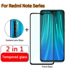 Закаленное защитное стекло для камеры 2 в 1, для Xiaomi Redmi Note 6, 7, 8 Pro, полноэкранная защитная пленка