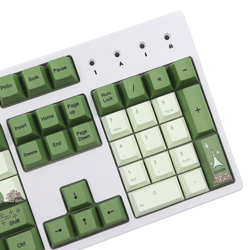 127 клавиш/комплект колпачок для клавиатуры с сублимационной печатью вишня