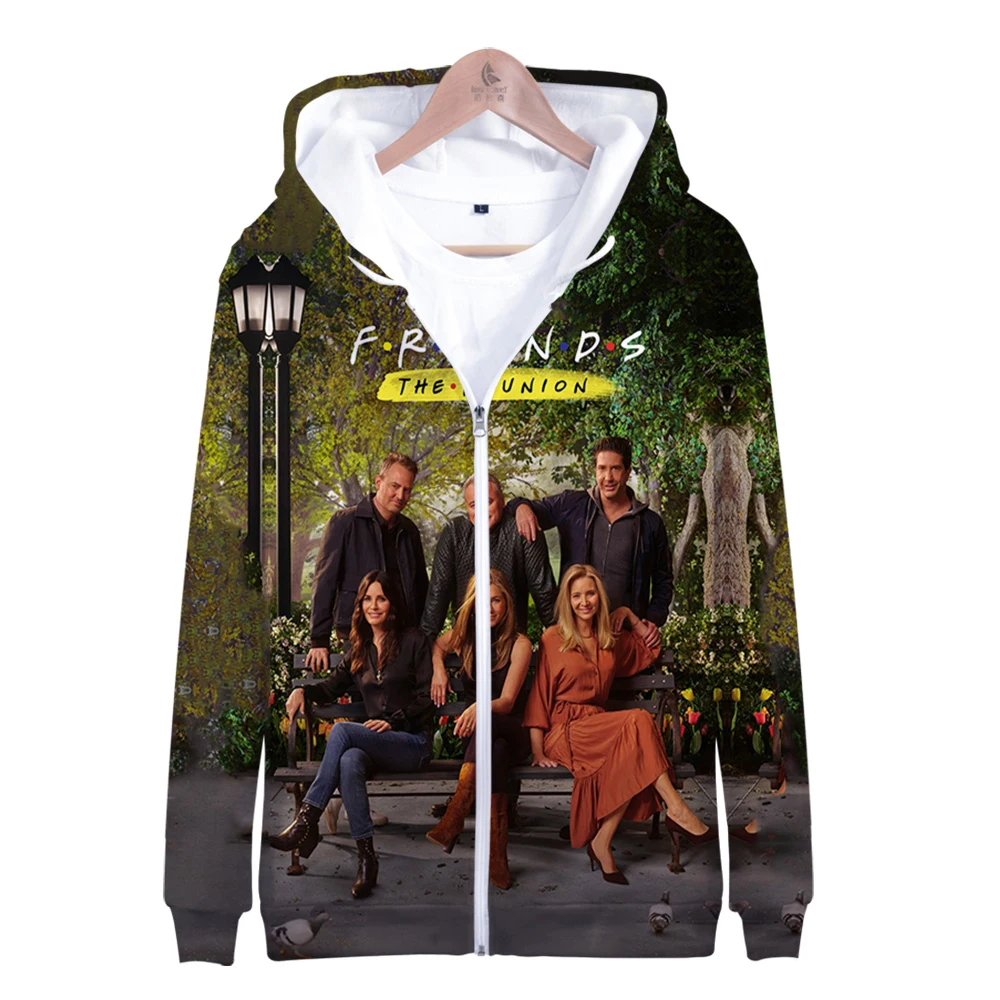 

Friends: The Reunion Hoodie 3D Zipper Sweatshirt Women/Men Long Sleeve Harajuku Streetwear Tv Series Fashion Clothes Plus Size