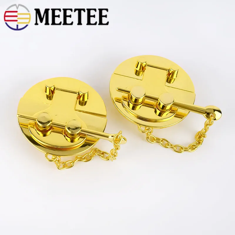 Meetee 1 шт./3 шт./5 шт. 58 мм металлическая круглая игольчатая заглушка замок сумка с пряжкой булавки пряжки замок DIY сумки аппаратные средства декор материал аксессуары