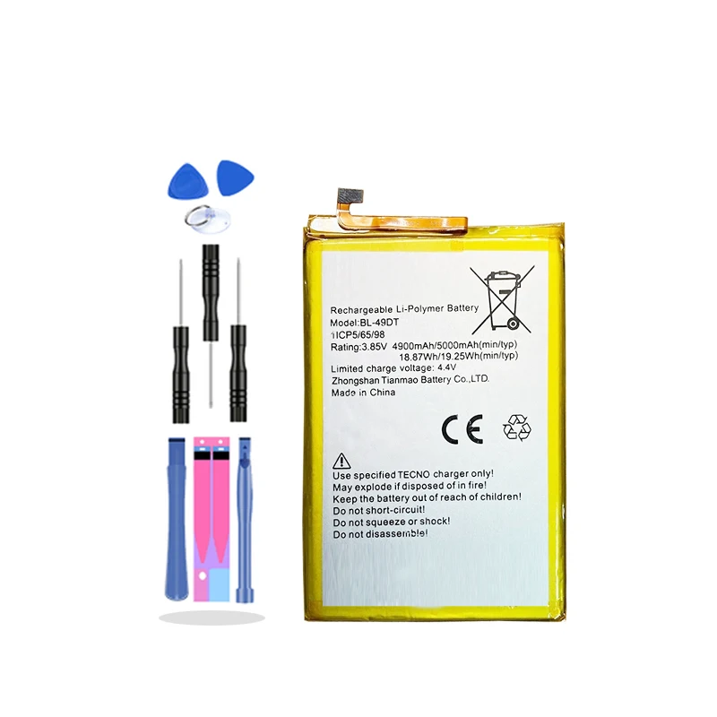 

Для TECno LA7 LA6 power 2 Pro LA7 телефонная батарея BL-49DT панель