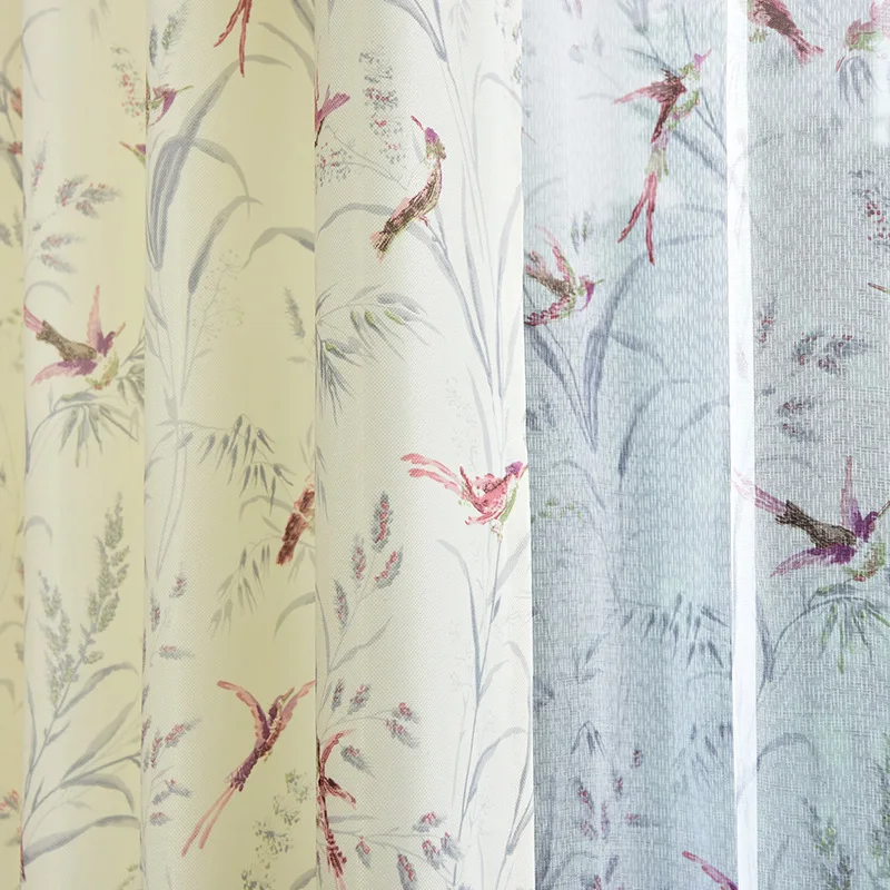 Новые полузатемняющие бархатные шторы с цветочным узором принтом для гостиной