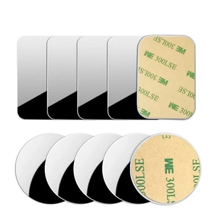 thin metal plate for magnetic car phone holder iron sheet sticker disk for magnet tablet desk phone car stand mount round free global shipping