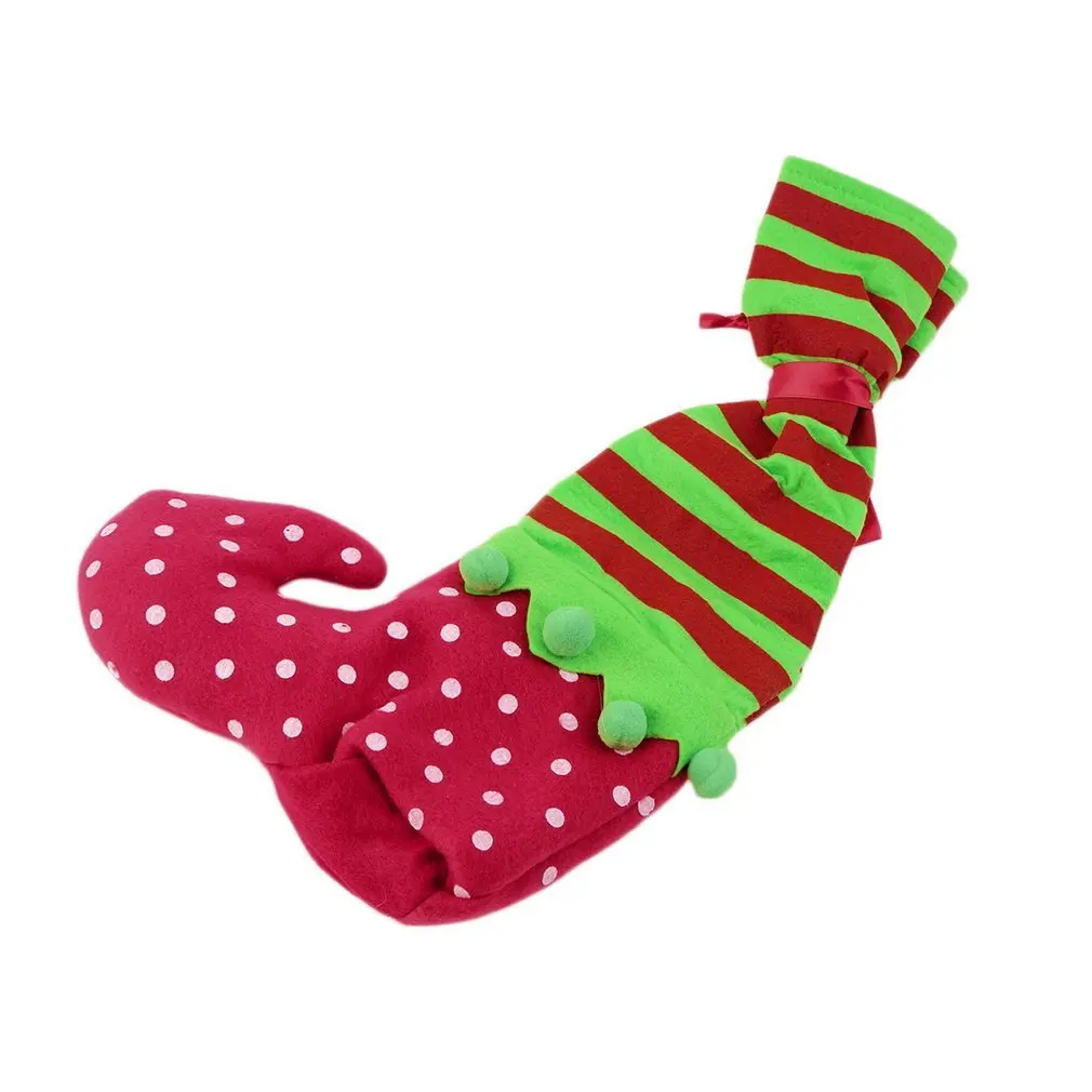 Рождественские чулки мешки Санты Подарочные подарки сумки обертывание конфет