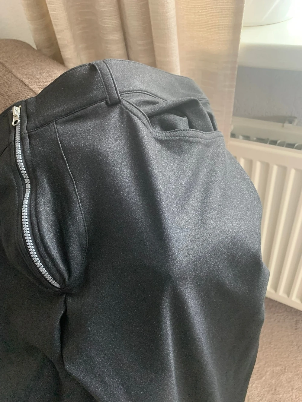 Брюки Карандаш мужские на молнии пикантные плотные эластичные облегающие джинсы