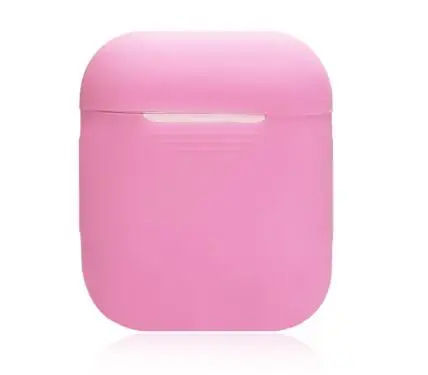 pink Мини Мягкий силиконовый чехол для Apple Airpods противоударный чехол для Apple гарнитура для Airpods чехол s ультра тонкий Air Pods защитный чехол - Цвет: pink