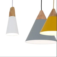 slope lamps pendant lights skrivo design wood and aluminum lamp restaurant bar coffee dining room led hanging light fixture