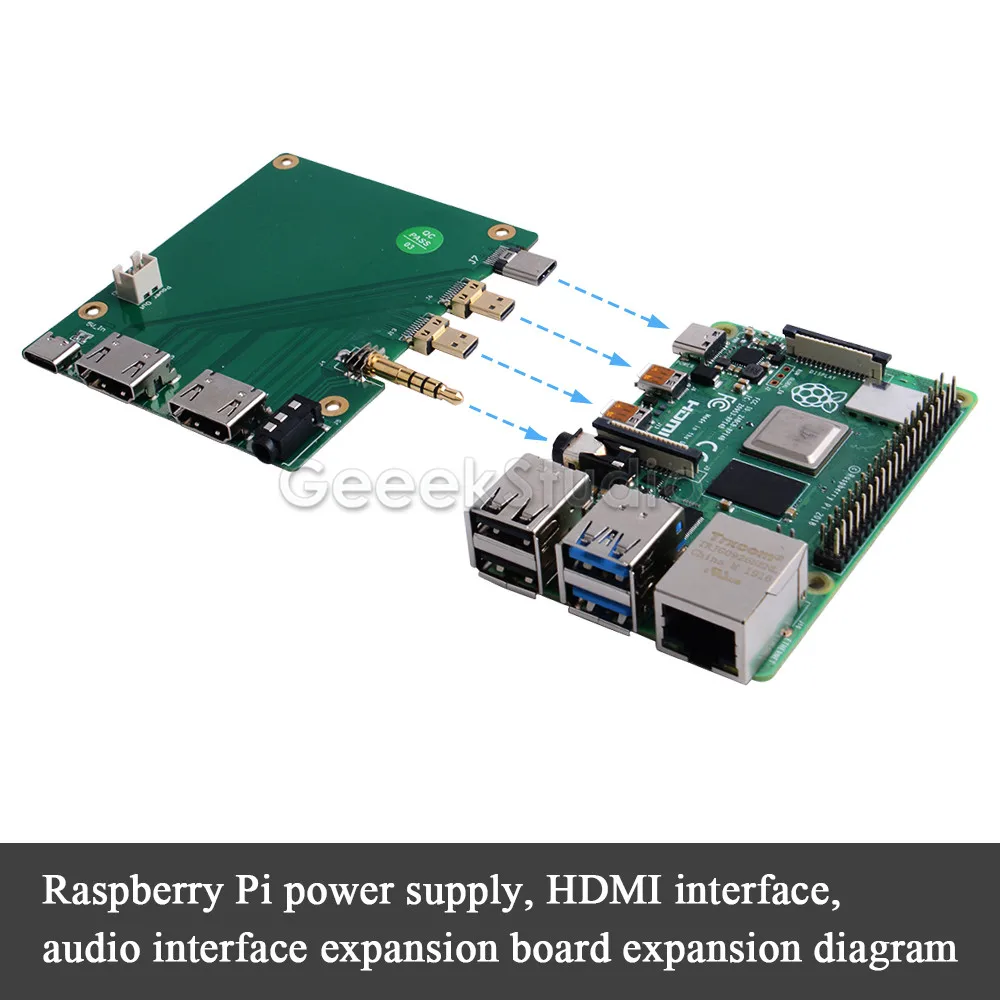 Акриловый Raspberry Pi set-top box kit синий светодиодный светильник 4010 вентилятор и