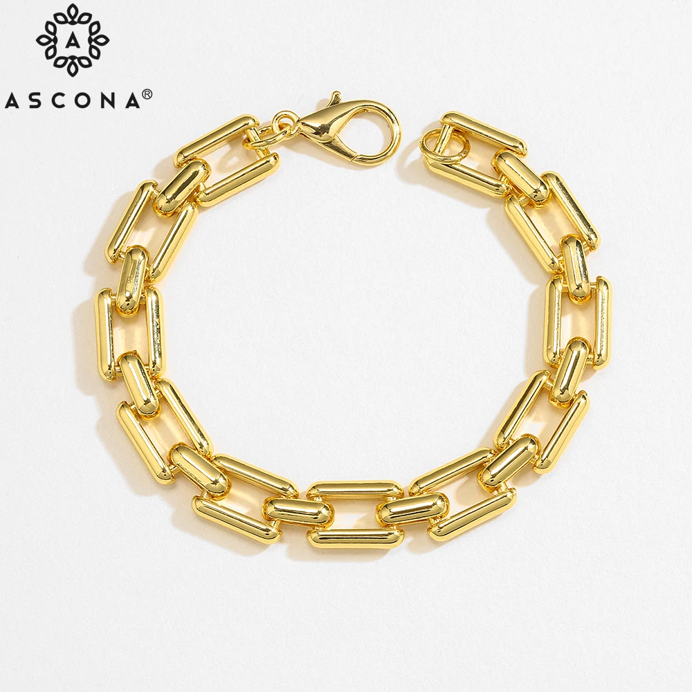 

Ascona 2021 New Women Or Men Ziny Alloy Chain Bracelet Japan Korea Popular Luxury Jewelry Punk Gift Designer Gift Metal Chain