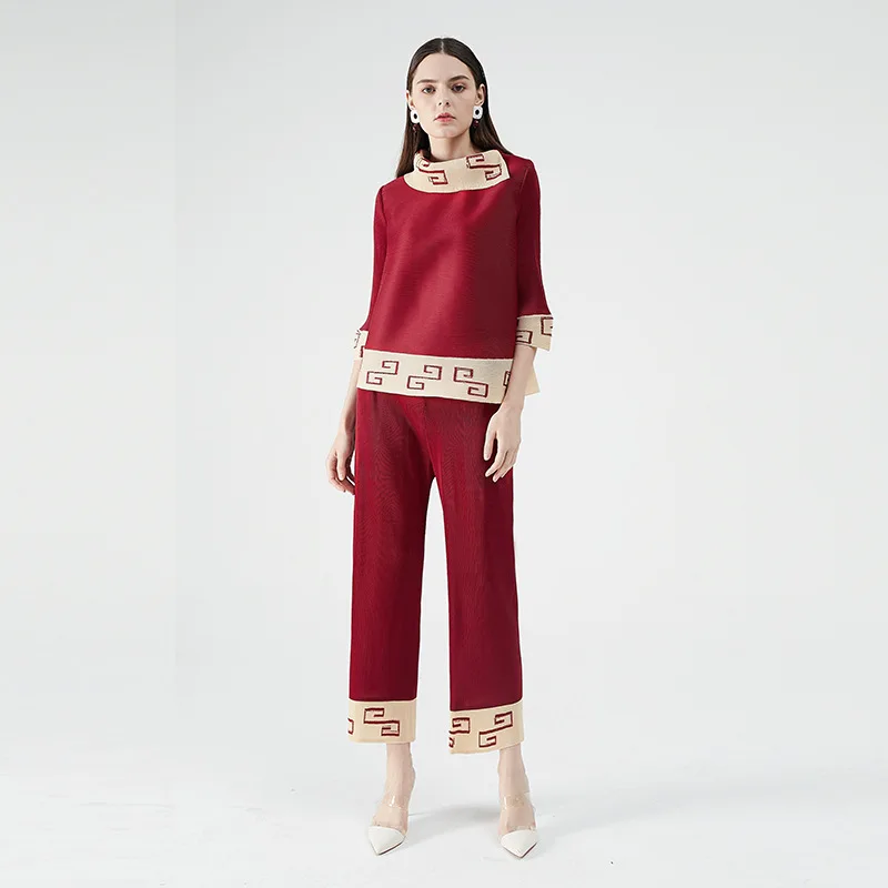 

High-end Two-piece Set 2021 Summer Clothes New Loose Large Mother's Hot Diamond Suit Feminine Light Mature Style
