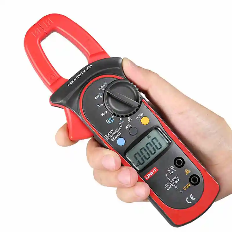 UNI-T UT210E мини Цифровые токоизмерительные клещи AC/DC Ток Напряжение Авто Диапазон емкость Бесконтактный мультиметр диод