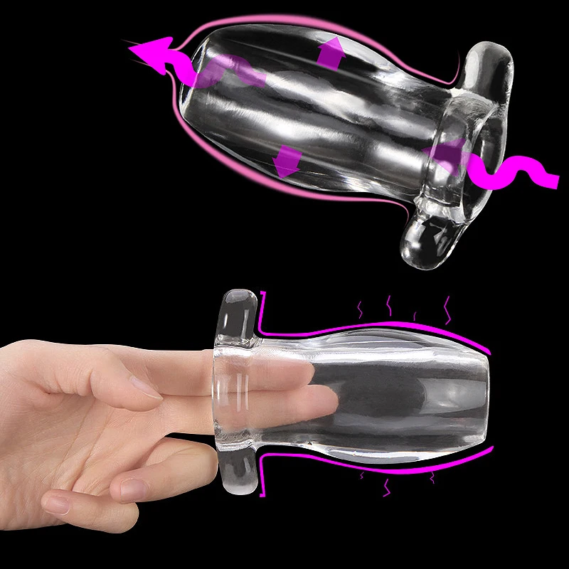 Гигантский силиконовый полый анальный фаллоимитатор огромный Анальный