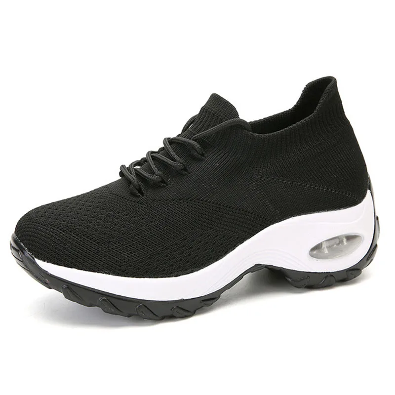 Кроссовки носки женские на шнуровке прогулочная удобная обувь повседневные