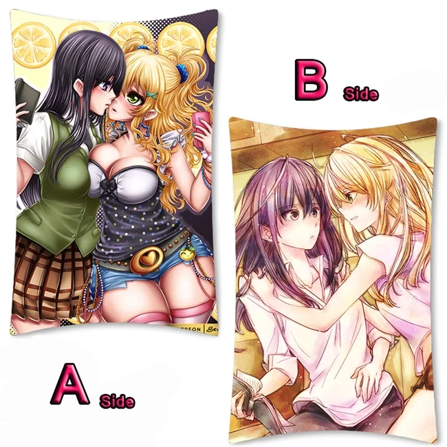 07 Аниме цитрусовые Aihara Yuzu Aihara Mei милый Dakimakura длинная подушка для объятий чехол кровать подушка Pilow крышка 2WAY 35x55 см - Цвет: 07