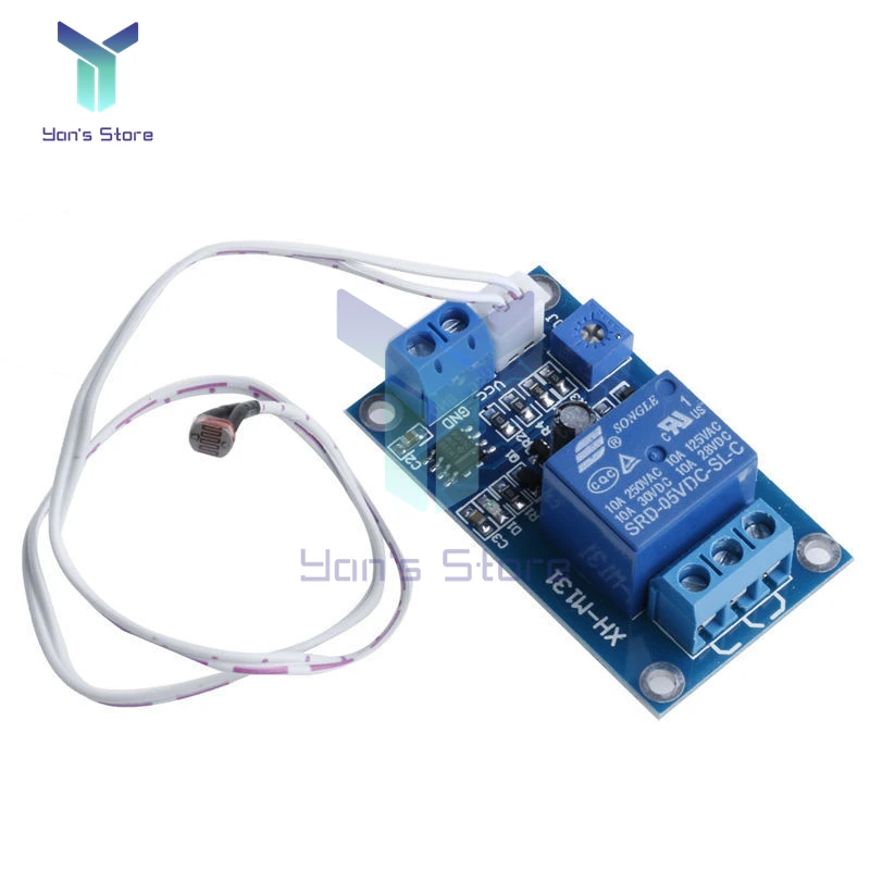 

XH-M131 10A Light Control Switch Photoresistor Relay Module Detection Sensor brightness Automatic Control Module DC 5V 12V