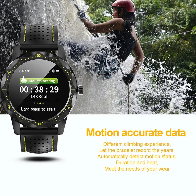 Стильные уличные Смарт часы пульсометр IP68 водонепроницаемые спортивный дисплей