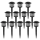 Светодиодные фонарики для дорожек на солнечной батарее, водонепроницаемый уличный садовый фонарь, ландшафтное украшение для дорожки с питанием от солнечного света