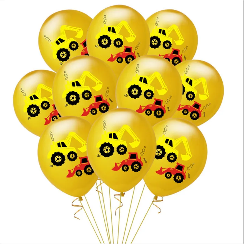 Инженерный автомобиль экскаватор висящий флаг алюминиевая пленка резиновые