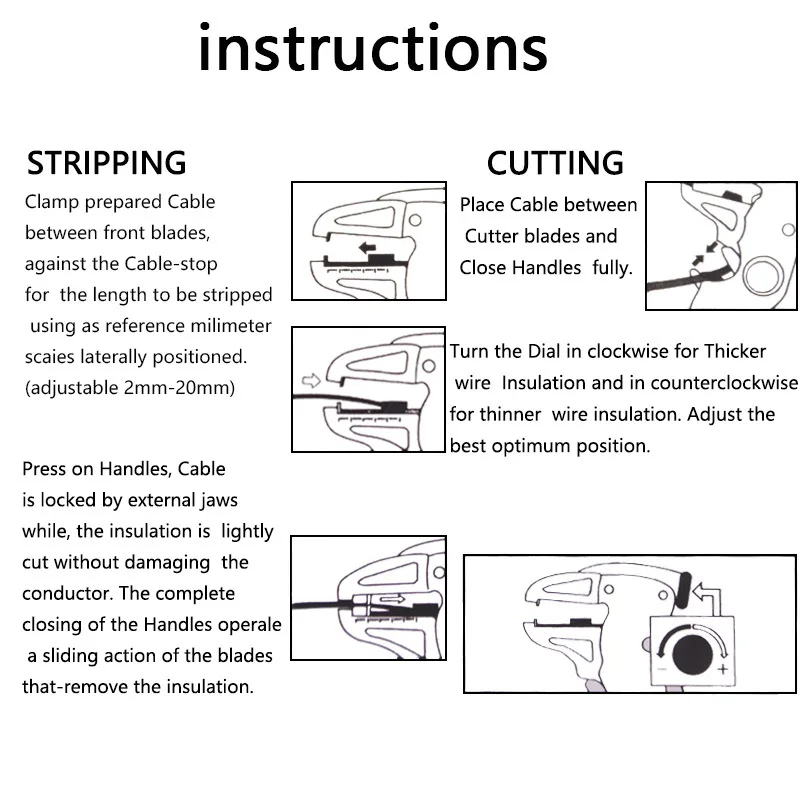 Качество электрика плоскогубцы для снятия изоляции Автоматическая 0 2 6 мм резак