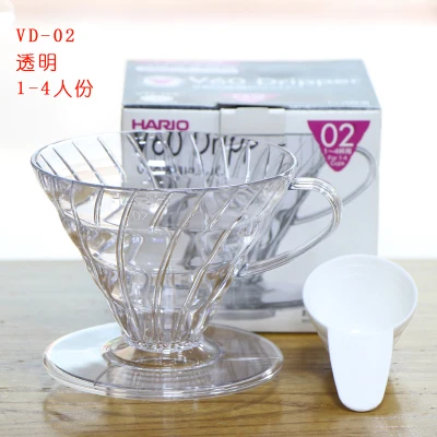 FeiC 1 шт. 3 цвета кофейная капельница hario V60 термостойкая полимерная VD 02 4 чашки для