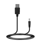 Удлинительный кабель USB, длина 100 см, черный, 5 в постоянного тока, 5,5*2,1 мм, Цилиндрический разъем питания для небольших электронных устройств