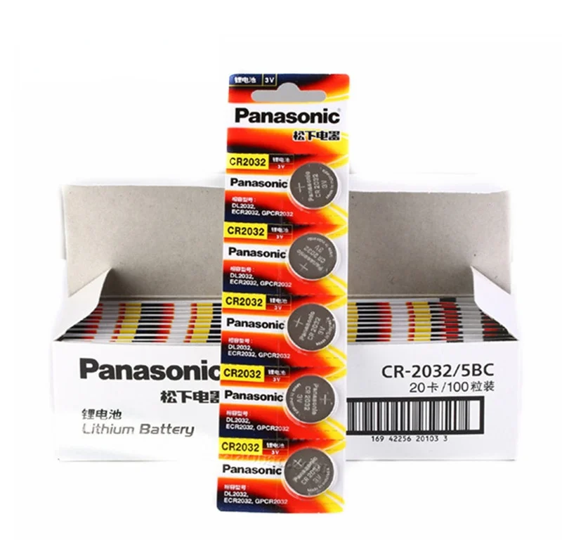

10pcs Panasonic Original cr2032 Button Cell Batteries 3V Coin Lithium Battery For Watch Remote Control Calculator cr2032